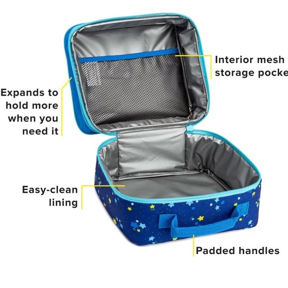 Insulated expandable lunch bag for kids - Picture 3 of 3